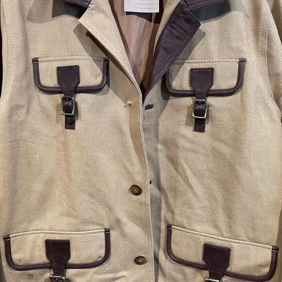 Women's Vintage Arandu Utility Leather Jacket - Picture 7 of 17